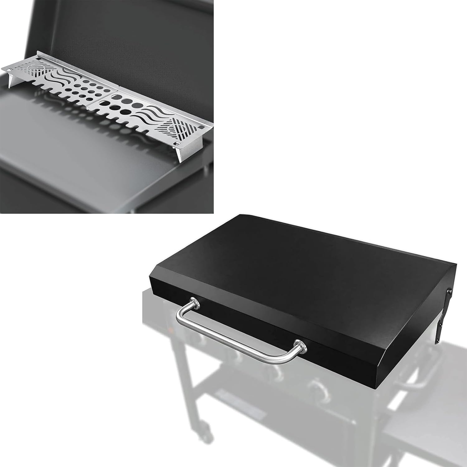 Grisun Hinged Lid and Warming Rack for Blackstone 36 inch