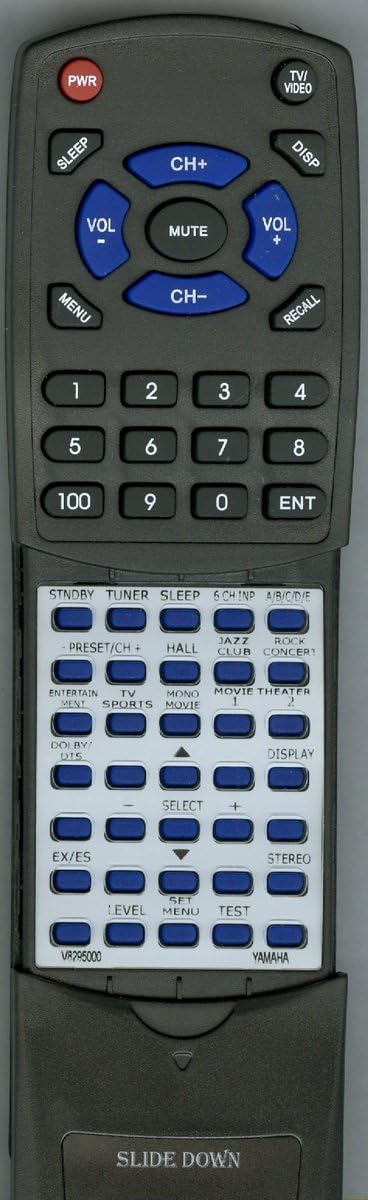 Replacement Remote Control for Yamaha HTR5560, RAV240, RXV630, V8295000
