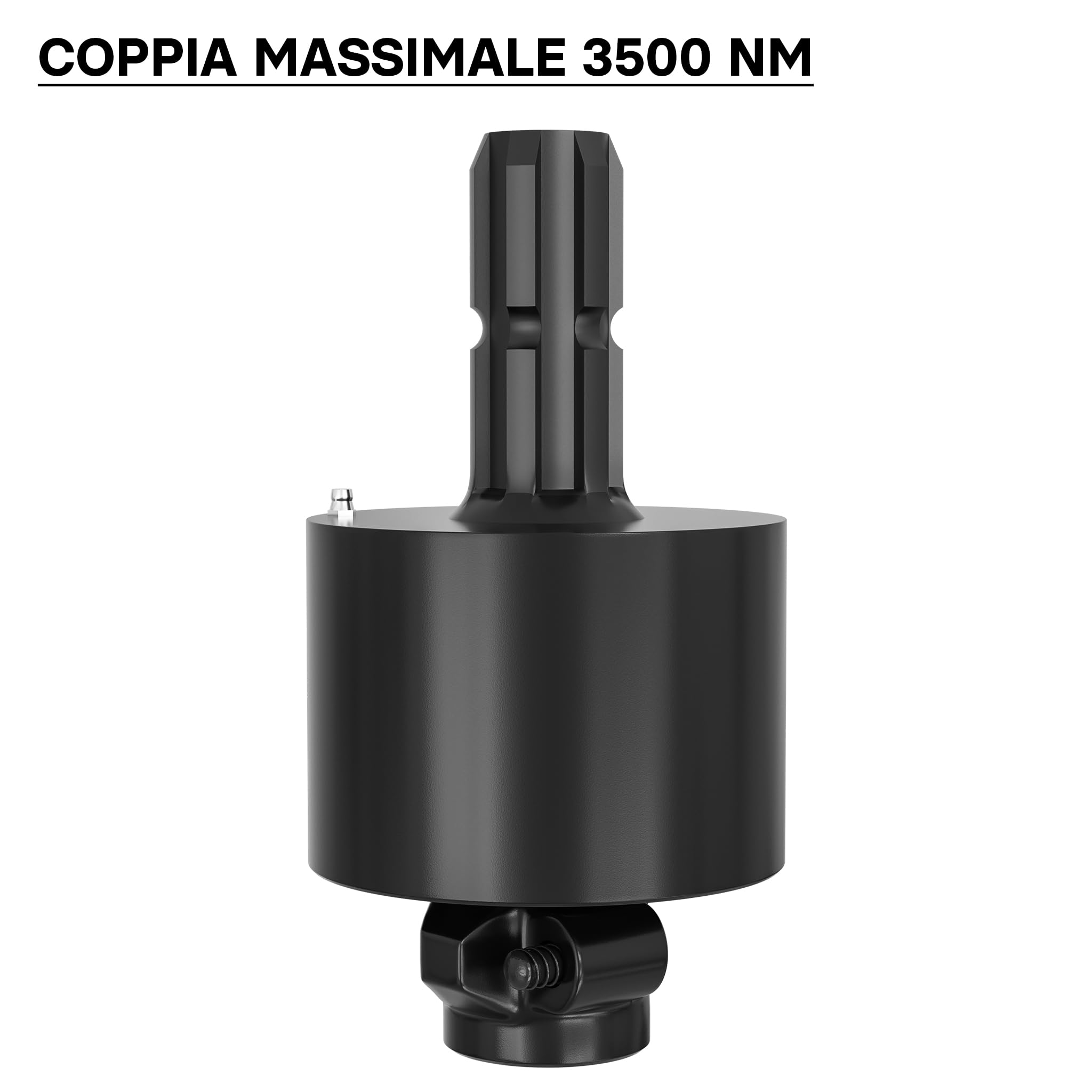 Wiltec Frizione di sovraccarico cardano 220mm Filetto Interno/Esterno 1 3/8" Albero scanalato 6D Max 3500Nm
