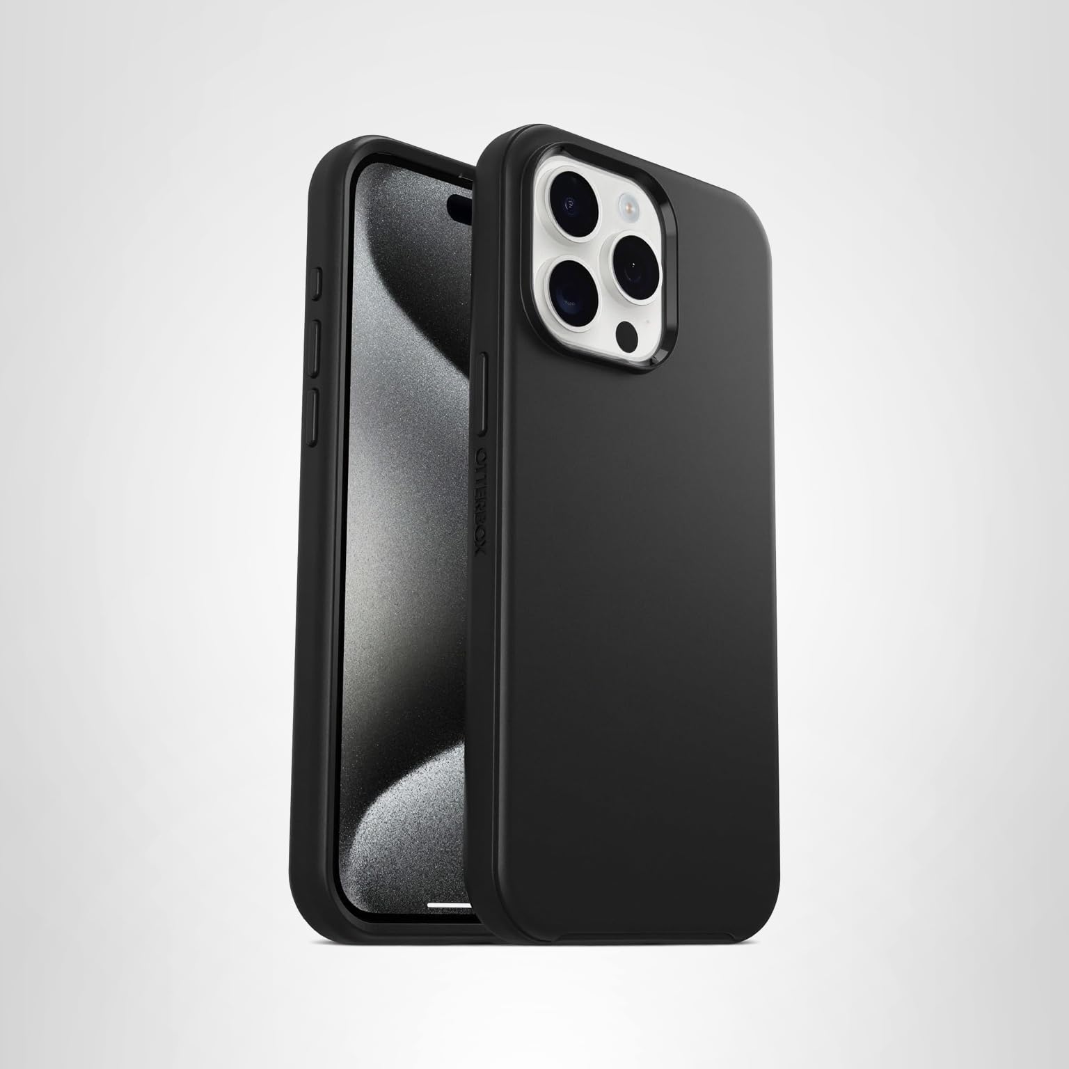 OtterBox Bundle IPhone 15 Pro Max: Cover Symmetry Clear MagSafe, Vetro Premium E Caricatore 30W GaN