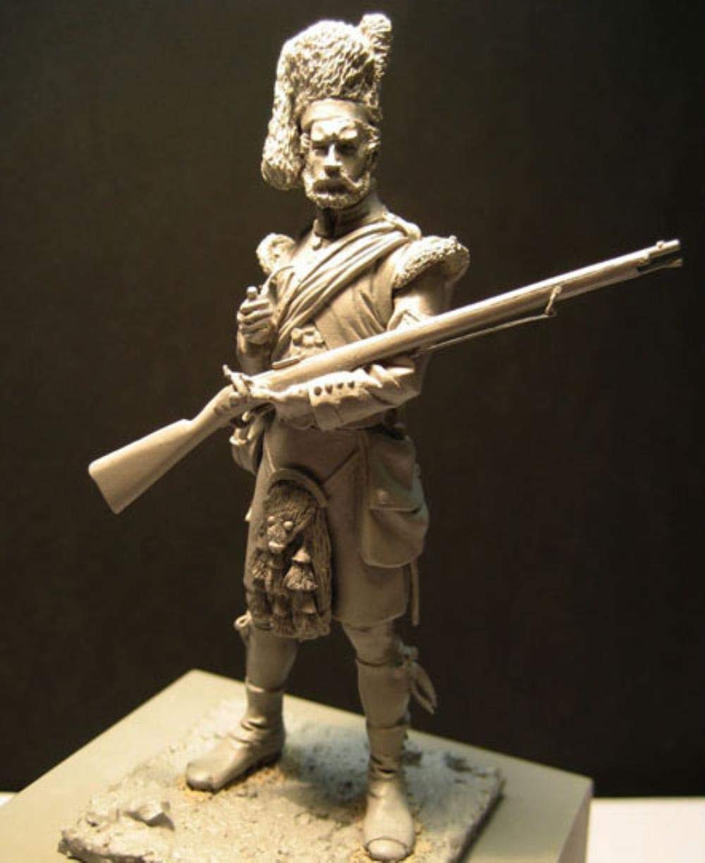 Modèle en résine historique 1/24 figurine homme ancien 75mm