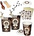 Produktbild alles-meine.de GmbH Weihnachtskalender - Coffee to go/Glühwein & Kaffee Becher - 24 Stück Boxen/Schachteln zum Befüllen + Zahlenaufkleber - selber Basteln - Adventskalend..