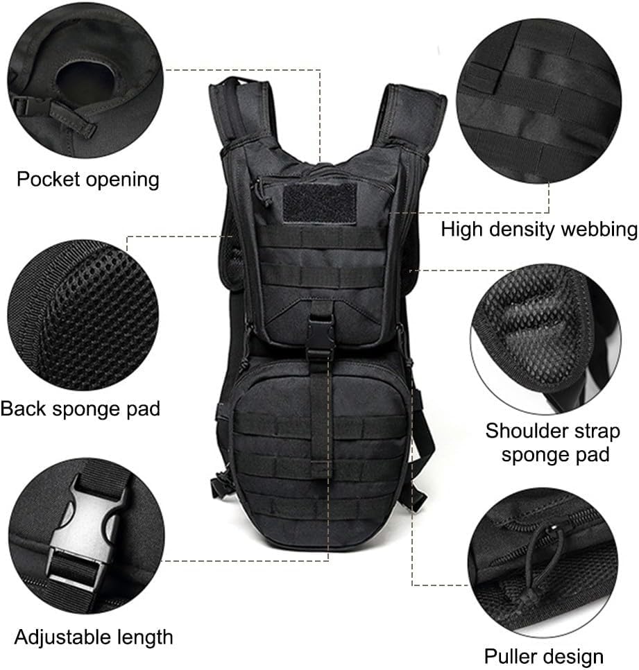 20L Tactical Molle Backpack for Cycling, Hiking, Running, Climbing, Hunting, Biking (Green)