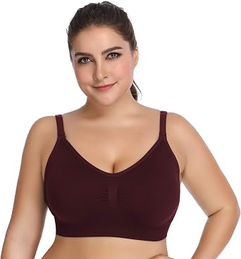 Womens Seamless Nursing Bra Sleeping Maternity Bralette for Breastfeeding Pack of 3