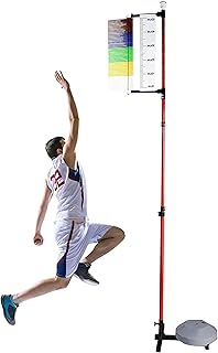 XENITE Adjustable Height Vertical Jump Trainer, Metal Gym School Vertical Leap Measurer, Sport Athletes Training Vertical Jump Tester 3.9-11.5ft