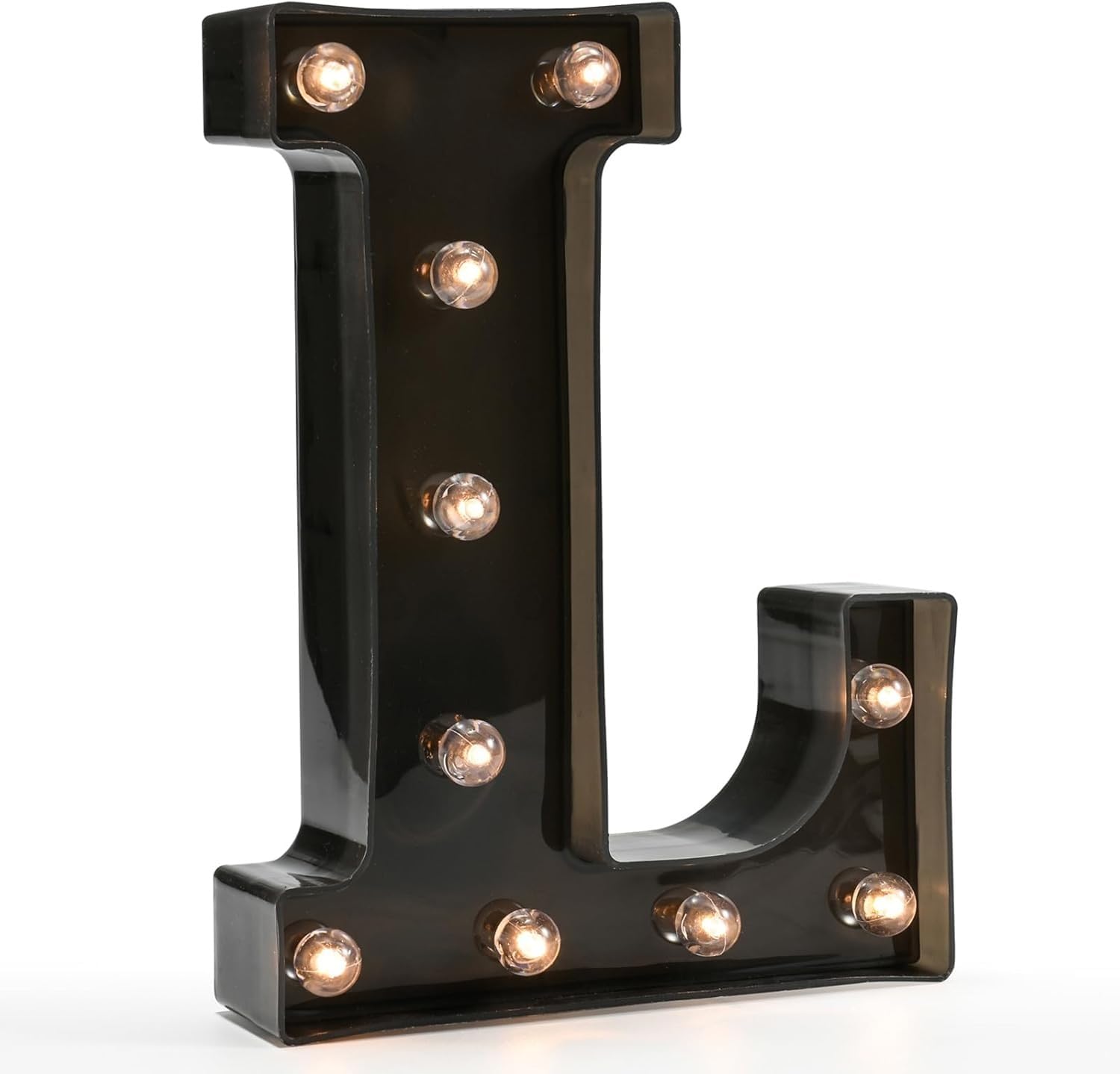 LED Marquee Letter Lights, Light Up Letters Glitter Alphabet Letter Sign Battery Powered for Night Light Birthday Party Wedding Girls Gifts Home Bar Christmas Decoration — image 1