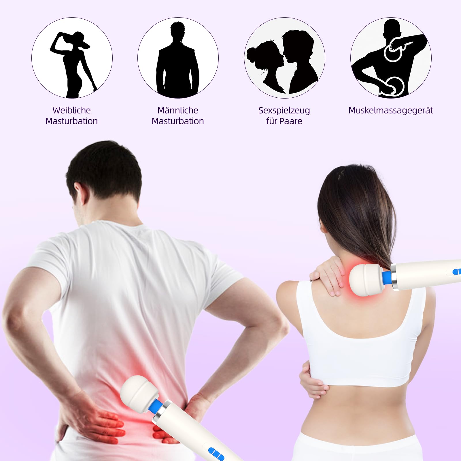 Massaggiatore portatile in silicone, senza fili, vibratore da donna, silenzioso, dispositivo per massaggi da donna