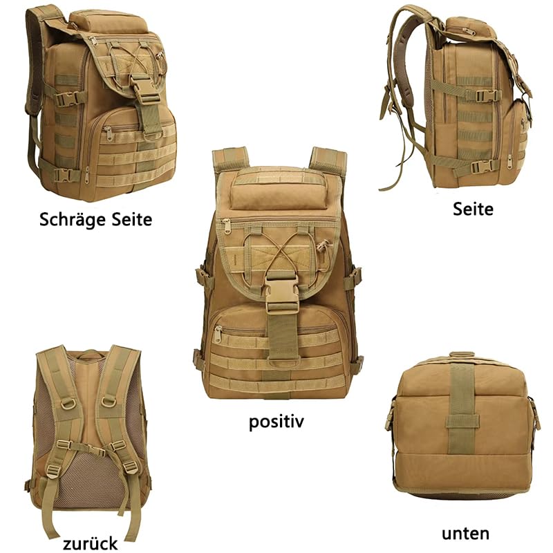 Lawaia Rucksack Herren 35L Fahrradrucksack Schulrucksack Teenager Wanderrucksack Damen HandgepäCk Rucksack Reise Wasserdicht Reiserucksack Backpack Tagesrucksäcke Outdoor Rucksack Travel