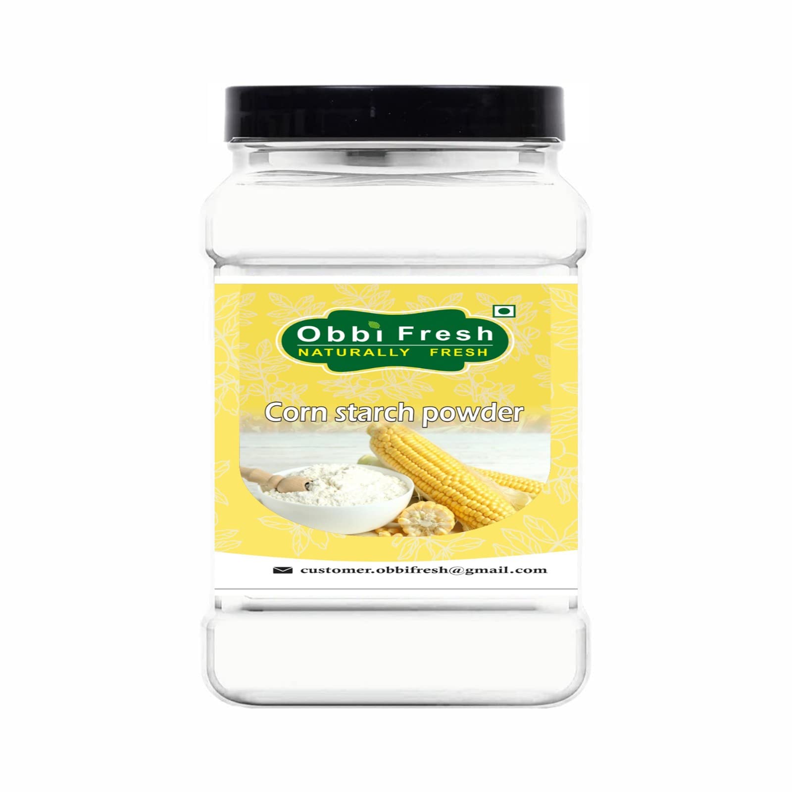 obbi fresh Corn Starch Powder (Ararot Powder) 450 Gm(Corn Flour)