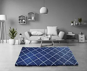 Spinecure Mattress Roll-Up Travel Lite/Guest Bed/Floor Mat | Mattress 1 Inch Queen Size Pu Foam Mattress (72X60X1)