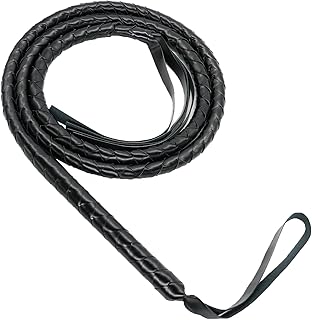 Black Whip Indiana Cowboy Cat Women Lion Tamer Whip Faux Leather Bull Prop Whip for Halloween Costume Accessories