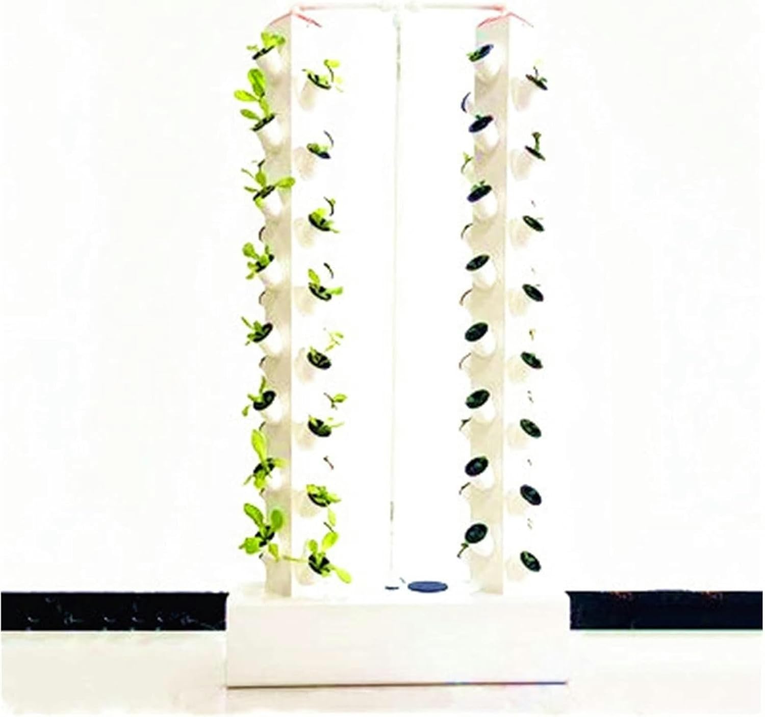 Hydroponic Tower Growing Sytem Hydroponic Tower Growing Sytem Indoor Vertical Hydroponics Tower Gardeeroponic Growing System Kit Planting Frame for Fruits, Vegetables, s, White Easy T