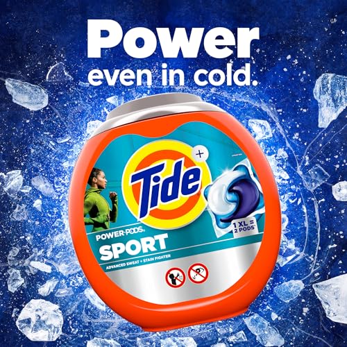image for Tide Power PODS Laundry Detergent Soap Pacs with Febreze Sport, 63 Cou