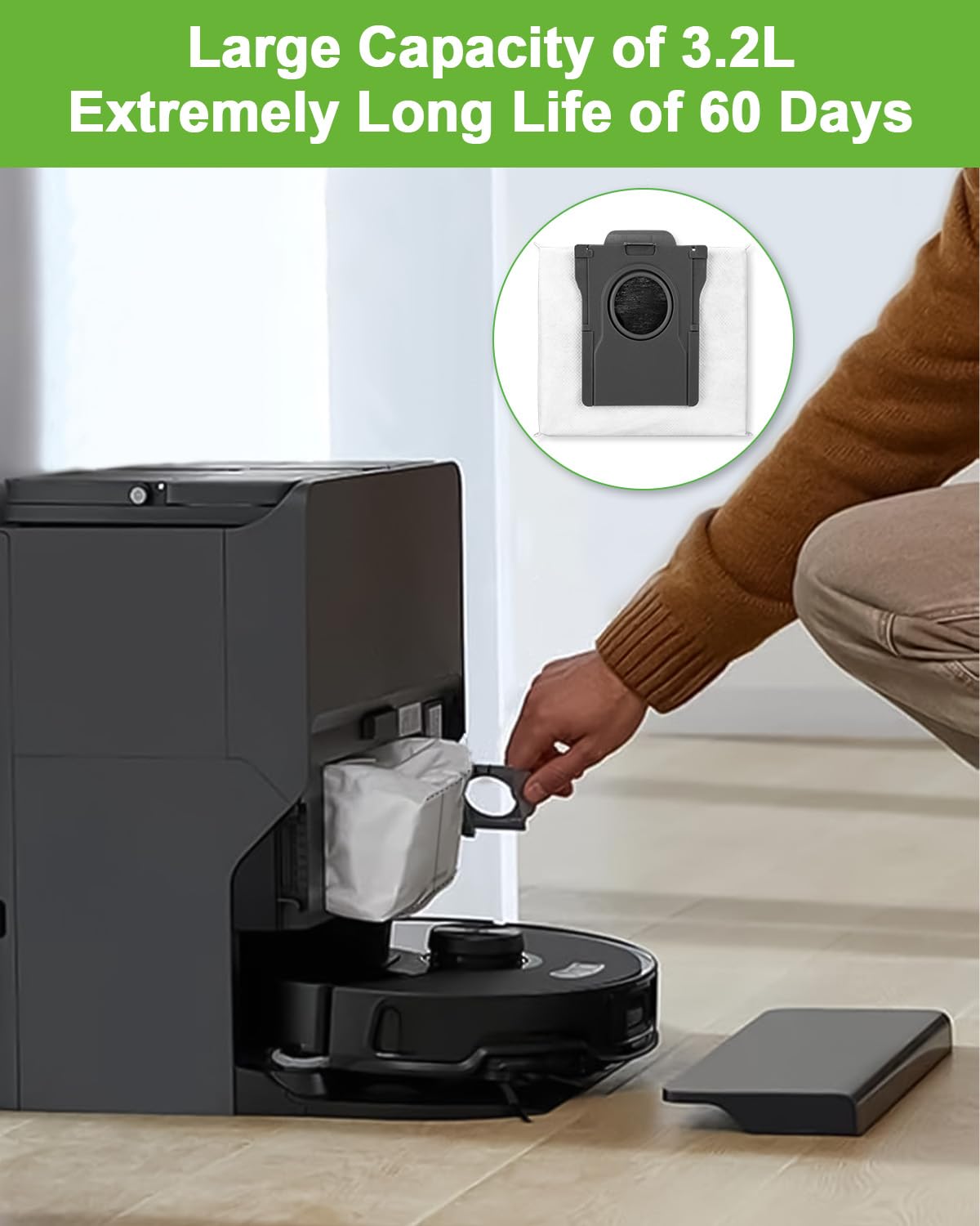 12 Stück Staubbeutel Für Dreame Sauger | 3,2L Großvolumen | 4-lagiges Filtersystem | Kompatibel Mit X40/X50 Ultra & Mehr