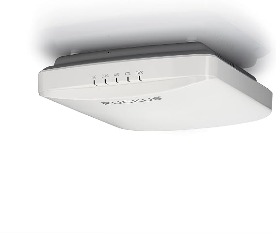 Ruckus Unleashed R550 Wi-Fi 6 2x2:2 Indoor Access Point with 1.8 Gbps HE80/40 Speeds and Embedded IoT | US Model | Power Source Included, AMZ-R550-US1U