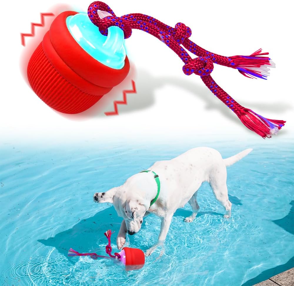 Interactive Canine Ball Waterproof & Sturdy Interactive Floating Electrical Canine Toy Ball-Pool & Outside Enjoyable