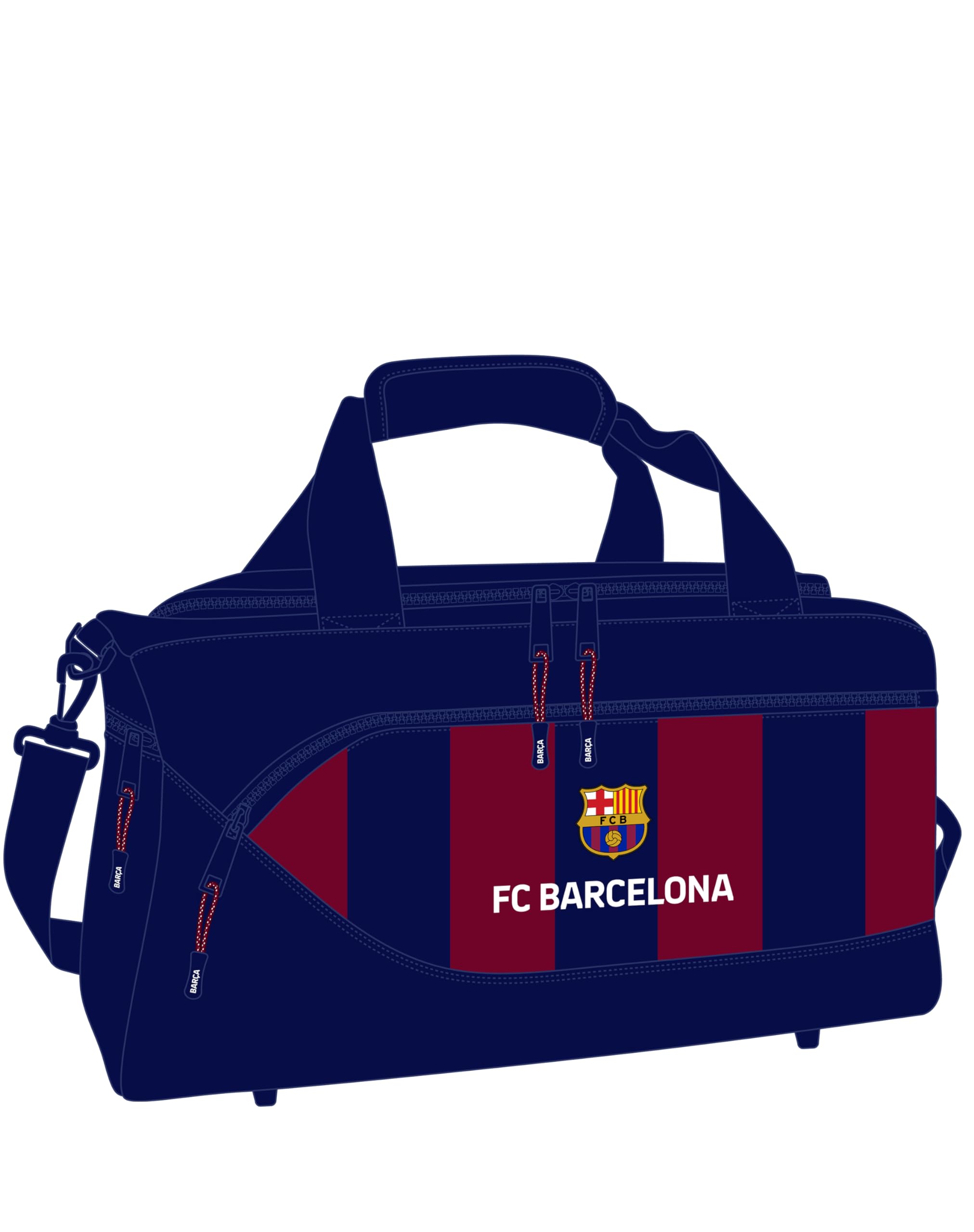 Safta F.C. Barcelona heuptas met buitenzak, ideaal voor