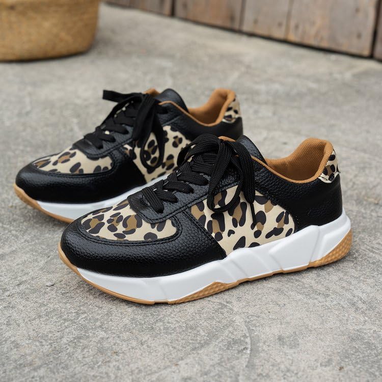 Crissa Comfortable Leopard Sneakers, Cheetah Print Shoes, Orthopedic Sport Shoe for Women Men2