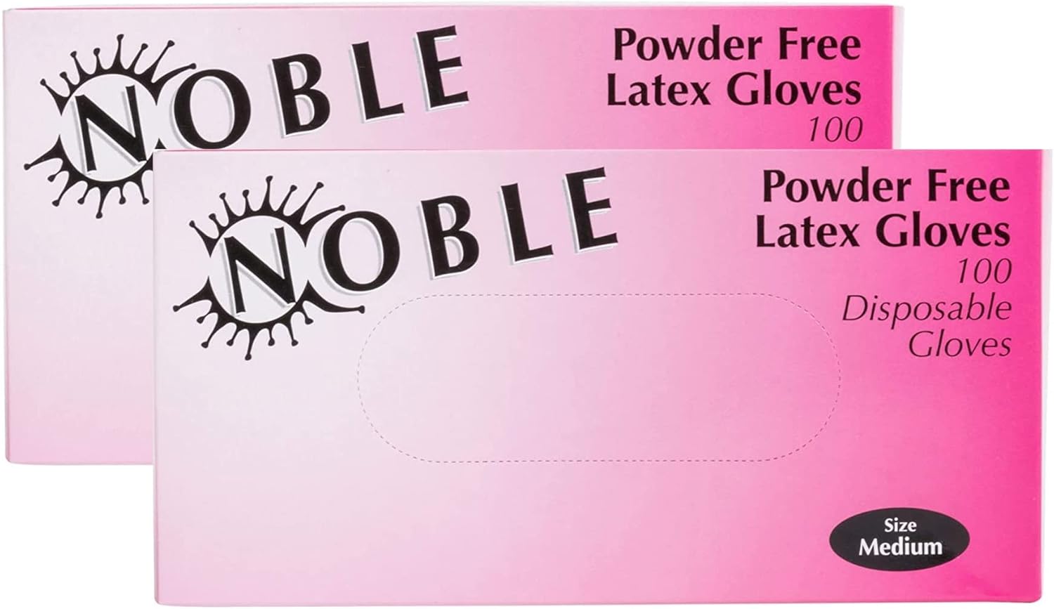 Latex Gloves Disposable Powder Free, 200 Gloves, 2 Boxes of