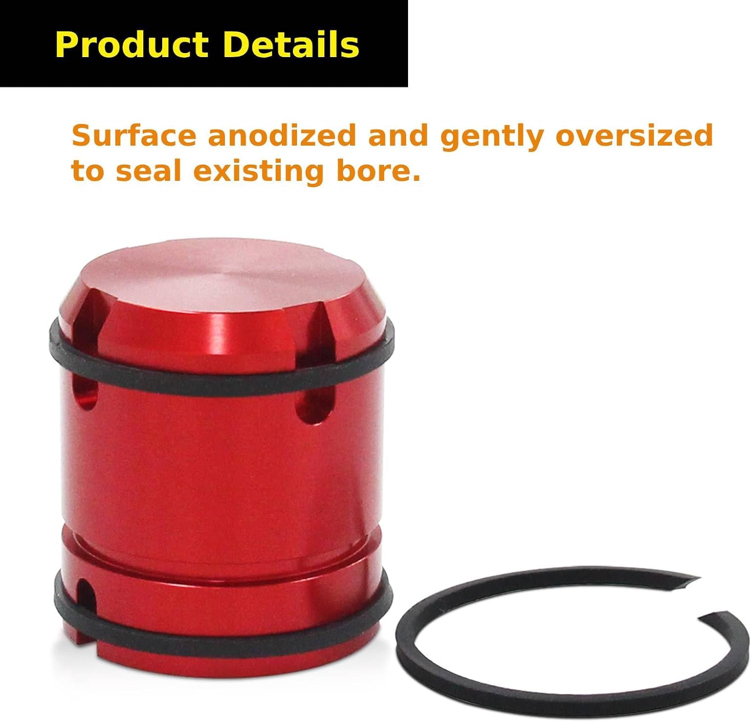 5Pcs Billet Aluminun Accumulator Piston Kit for 1999-on Chrysler Dodge Jeep Ram 45RFE 545RFE 65RFE 66RFE 68RFE Transmission (Pistons No Cover)