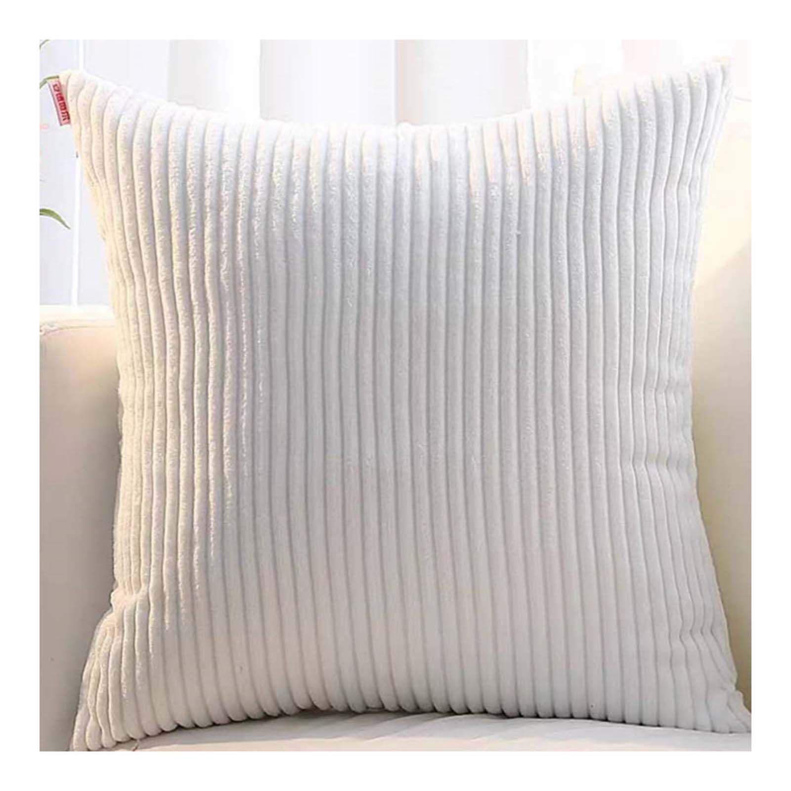 Set of 2 Sofa Pillow Cover corduroy 80x80 Cushion Cases 45x45 60x60 75x75 Decorative Square Throw Pillow Cases with Zipper for Couch Sofa Bed Pillowcase Protectors covers(Color 4,30x50cm/12x20in(2PC))