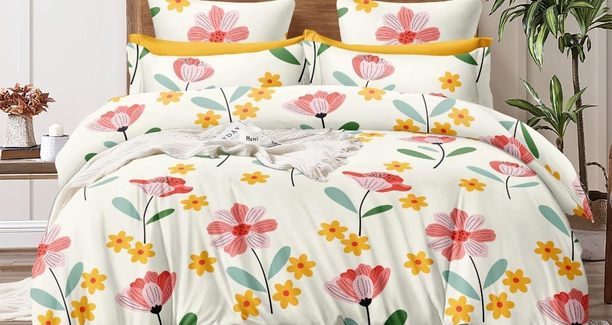 VIVEA RESERVE Reversible Comorter || Duvet || Blanket || Quilt for Double Bed, Pure Microfiber, All Season (90" × 100" inch, Rose Pink) 1