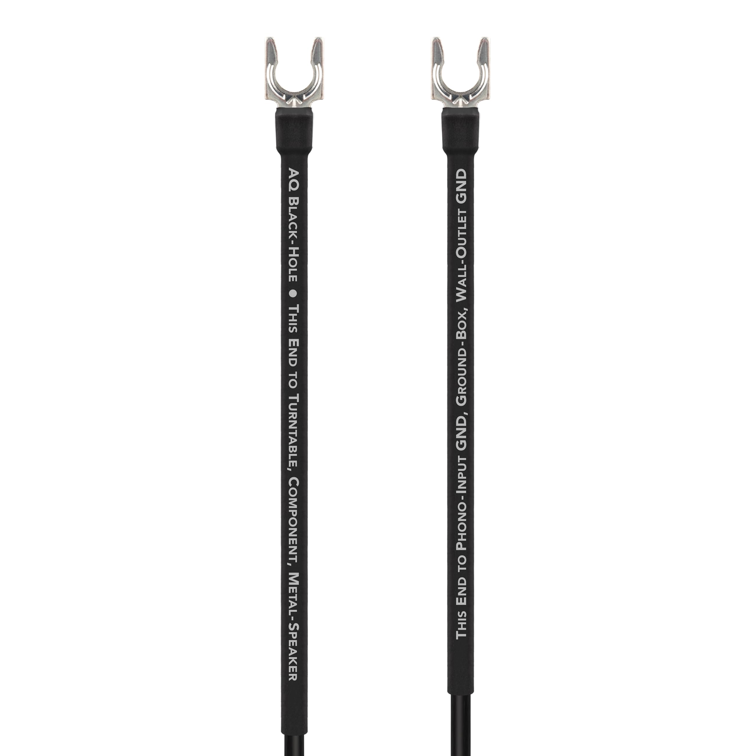 AudioQuestBlack Hole GroundGoody RF-Dissipating Ground Wire with Carbon RF-Trap Over Direction-Controlled 6% Silver Conductor (1.5 Meters)