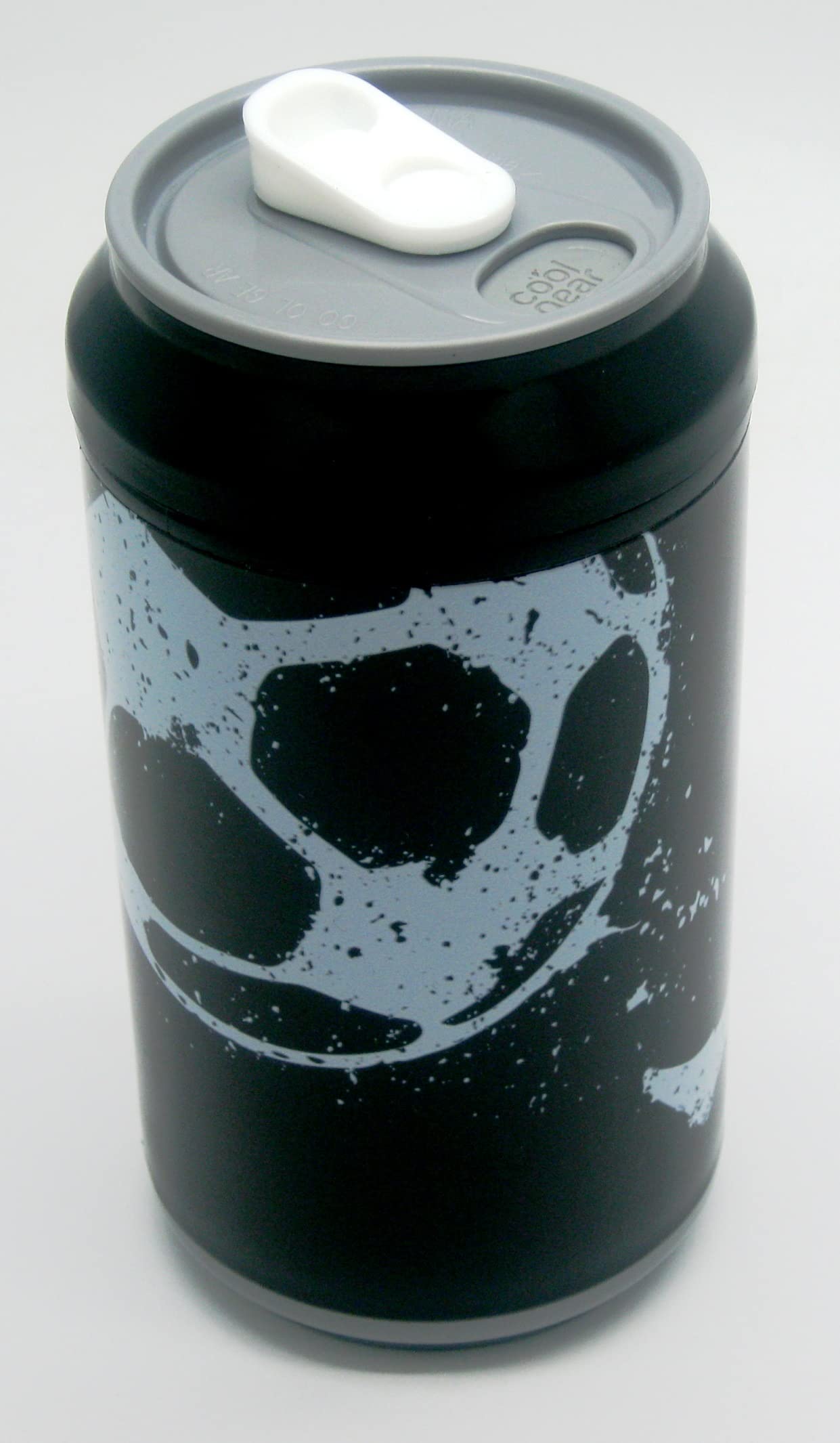 Pro Cool Gear Double-Wall Novelty Can Shaped Drinking Bottle with Leakproof, Slide-Close Opening for Drinks, Juice & Water, 350ml, Black