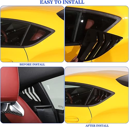 Miniatura 6 de Cubierta para rejilla de ventana lateral trasera para Toyota Supra GR A90 A91 MK5 2019-2025, rejillas de ventana lateral para rejilla de ventilación