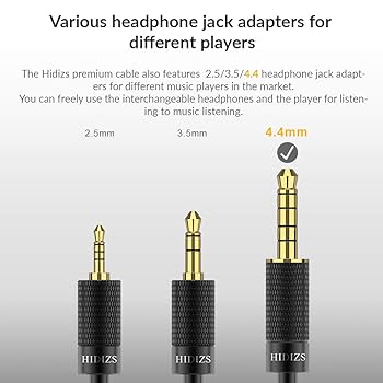 HIDIZS BL4.4 Replacement Audio Upgrade Cable, Detachable