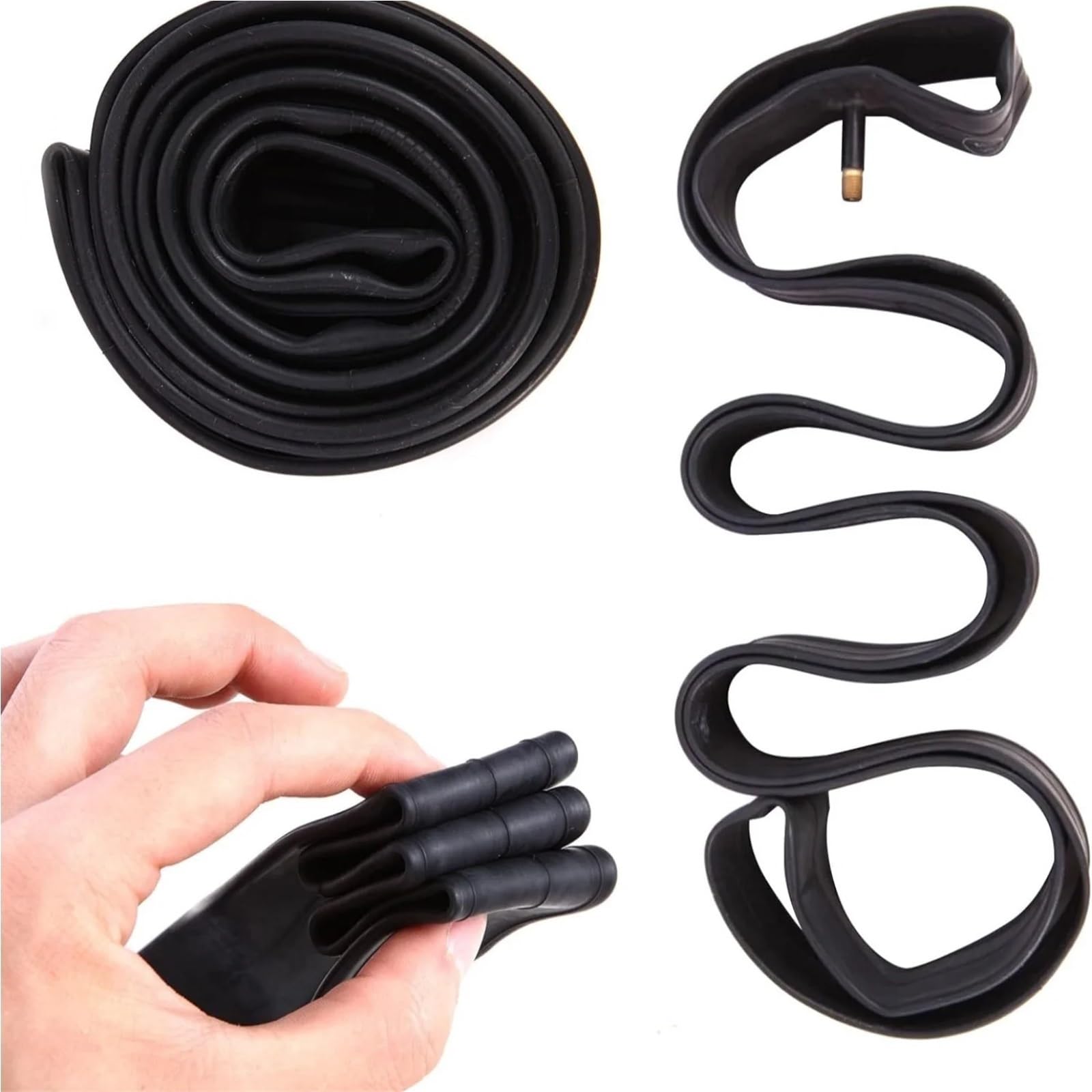 Paquete De 2 Cámaras Universales For Bicicleta De 12-29" X 1,75-2,125" con Palancas For Neumáticos