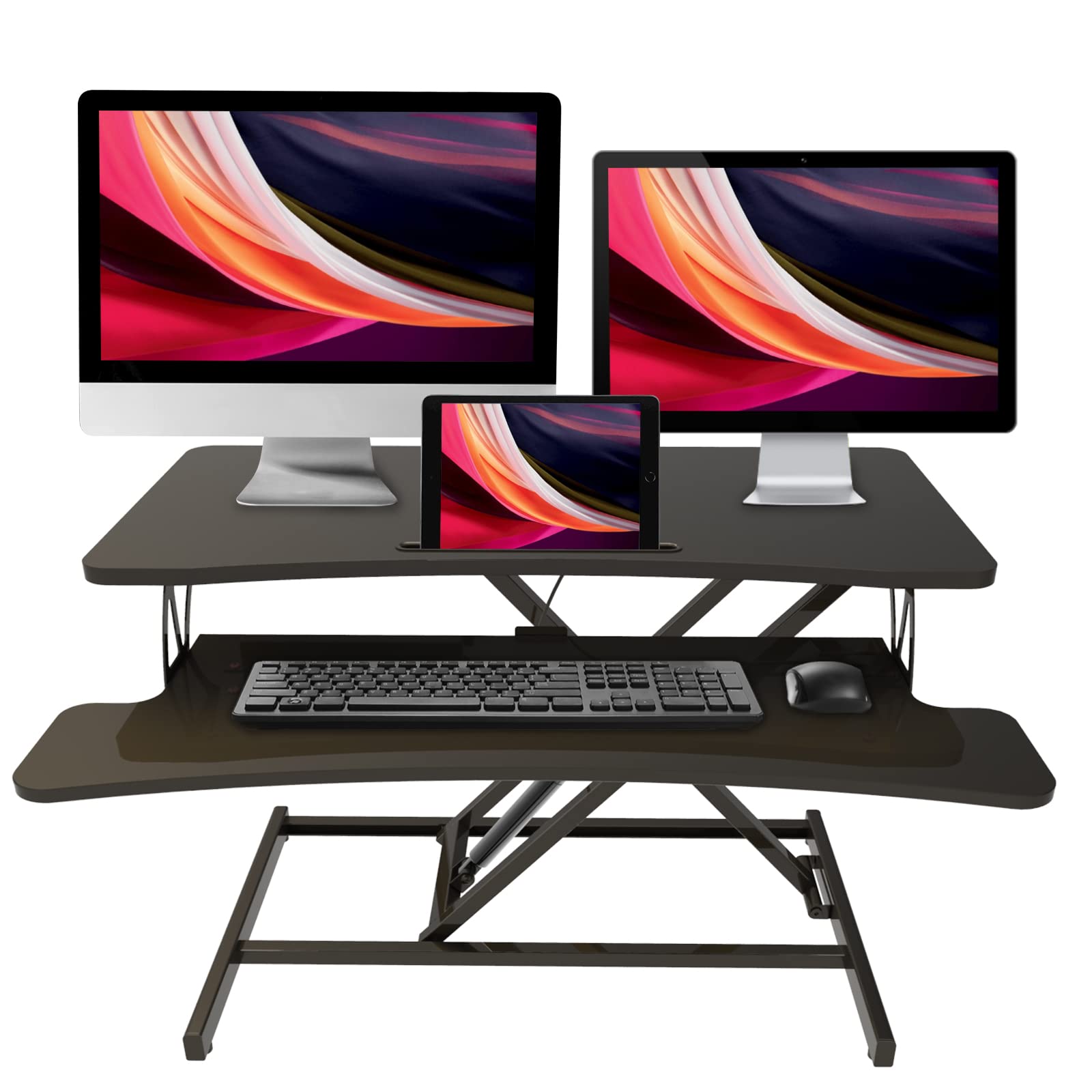 Charmount Standing Desk Converter, Adjustable Height Desk Riser