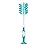 Dr. Brown\'s Deluxe Bottle Brush for Cleaning Baby Bottles, Nipples, and Sippy Cups with Suction Cup Stand and Vent Brush, BPA-Free, Blue, 1-Pack