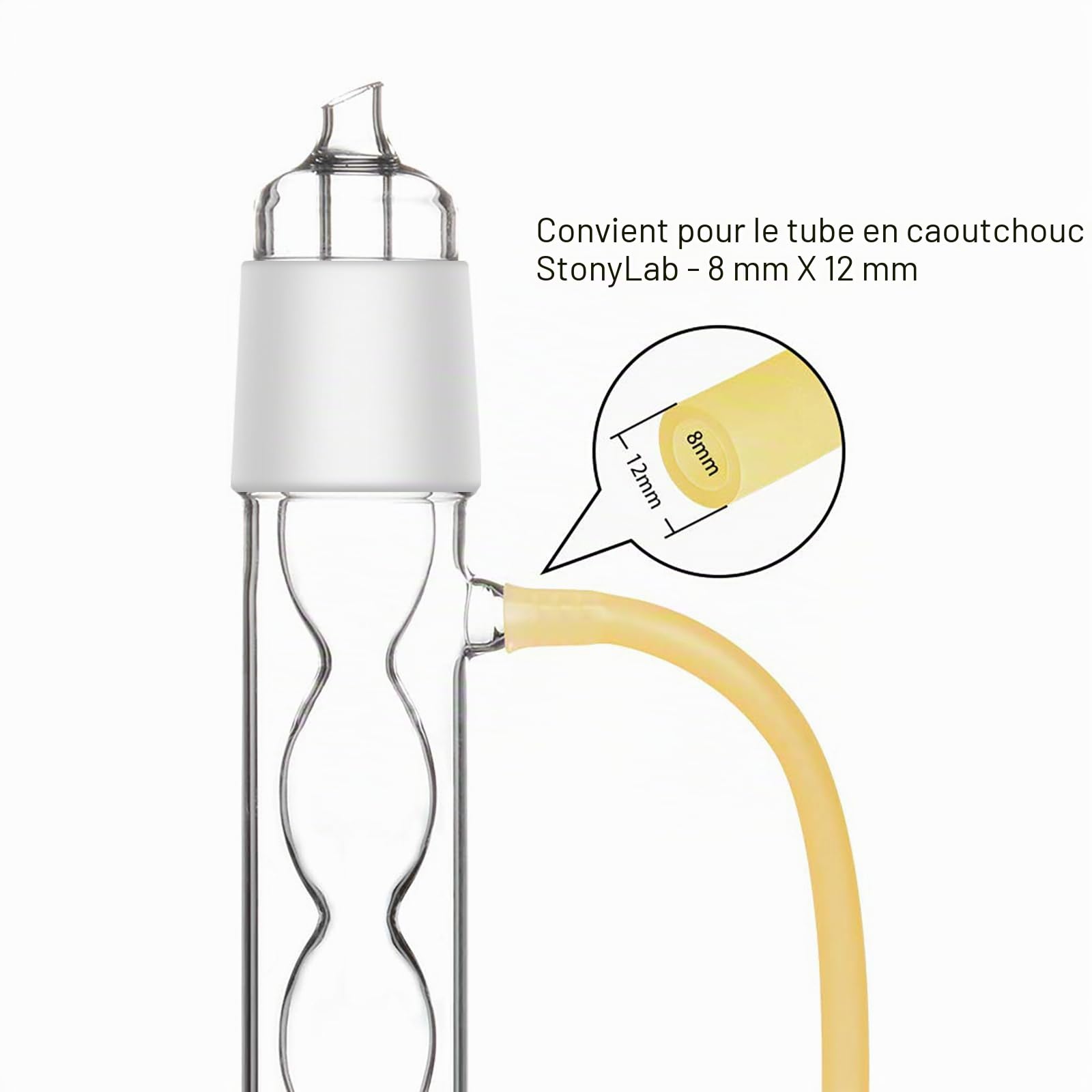stonylab Appareil Extraction Soxhlet de Verre Borosilicaté, 40/38 Extracteur Soxhlet et Condenseur Allihn avec Deux Flacons à Fond Plat 24/40 de 250 ml Essentiels de Extraction en Laboratoire