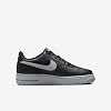 Nike AIR FORCE 1 (GS) "NEGRO/GRIS LOBO" 5