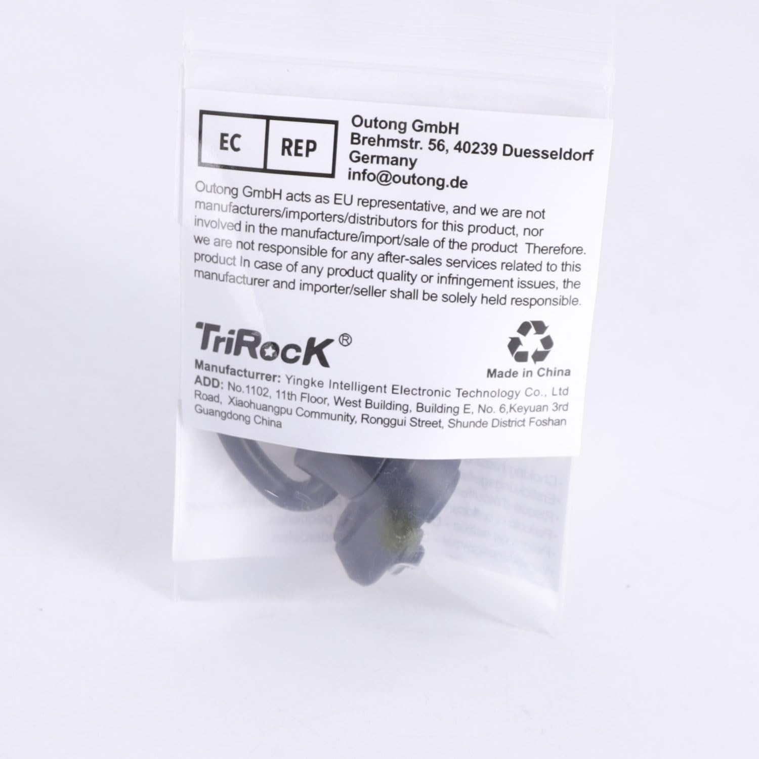 TRIROCK Keymod Sling Swivel Heart-shape loop with Push Button Black QD base & Sling Mount with a Hole for Snap Clip Hook Spring