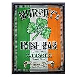 hotrodspirit – Placa Murphys Irish Bub Cerveza Beer 70 x 50 cm Chapa Decorativa para Cocina o Bar