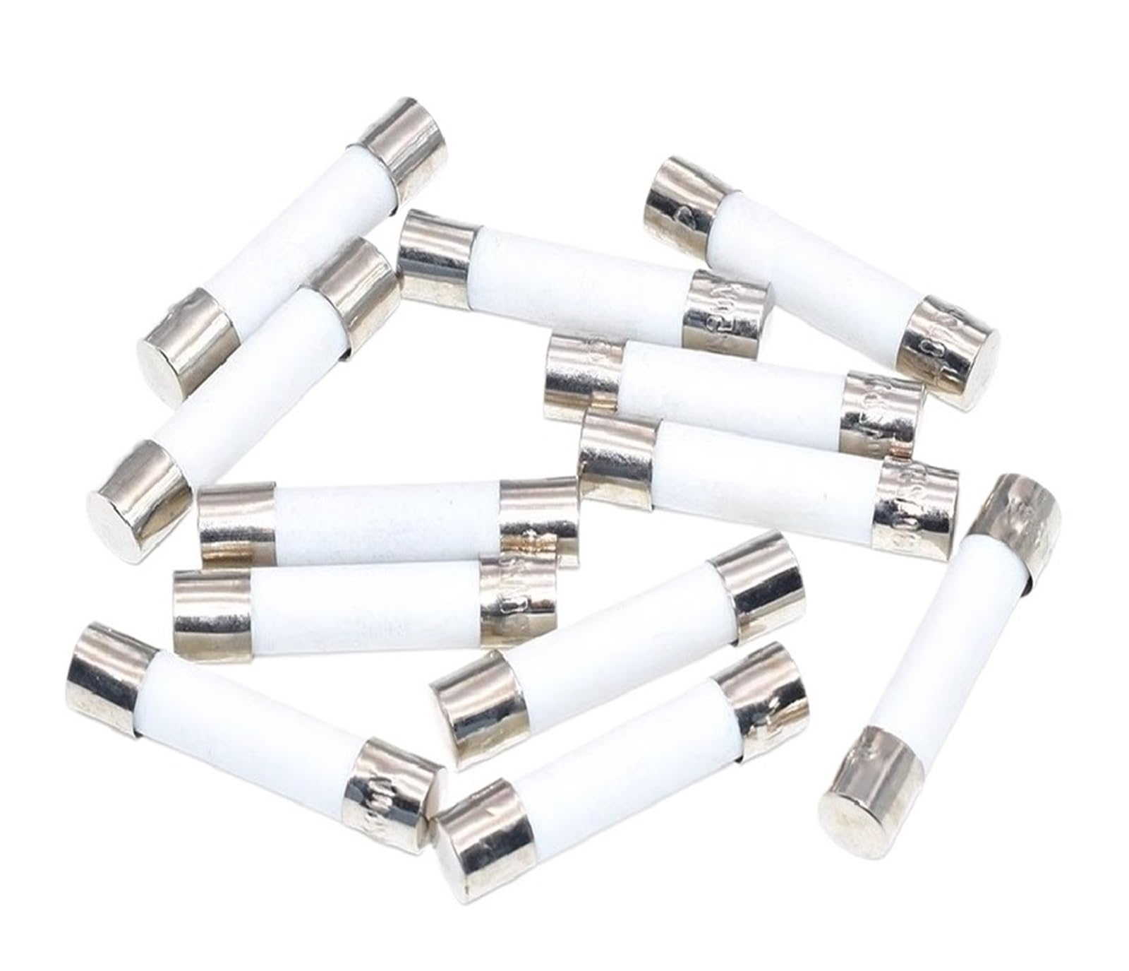 AMP 5 x 20 mm 6 x 30 mm zwinne bezpieczniki rurowe 250 V 0,25 A -30 A (12 A, 5 x 20 mm, 10 szt.)