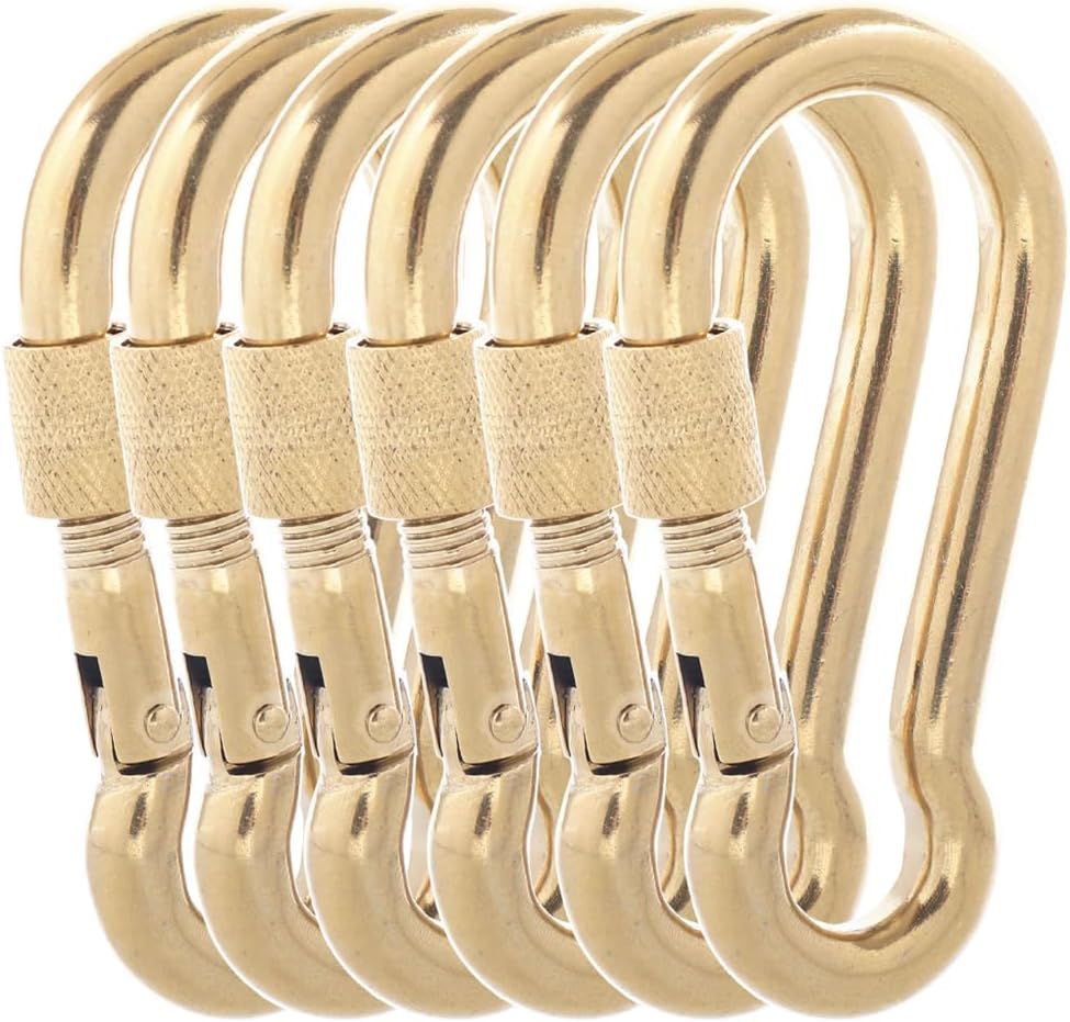 Carabiner Clips, 316 Stainless Steel Carabiner Clip, Heavy Duty Carabiner Hooks, Keychain Carabiners, Multi-Purpose Spring Snap Hook for Dog Leash, Outdoor Camping, Swing, Hammock