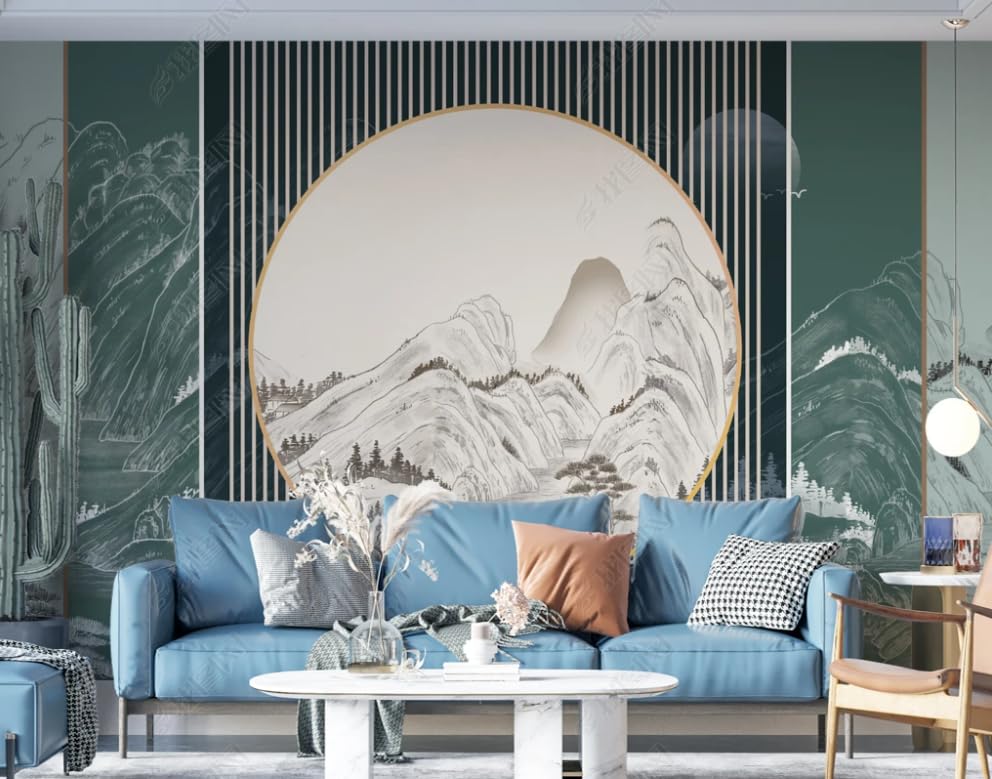 Papier peint intissé montagne grand format 450x315 poster géant salon