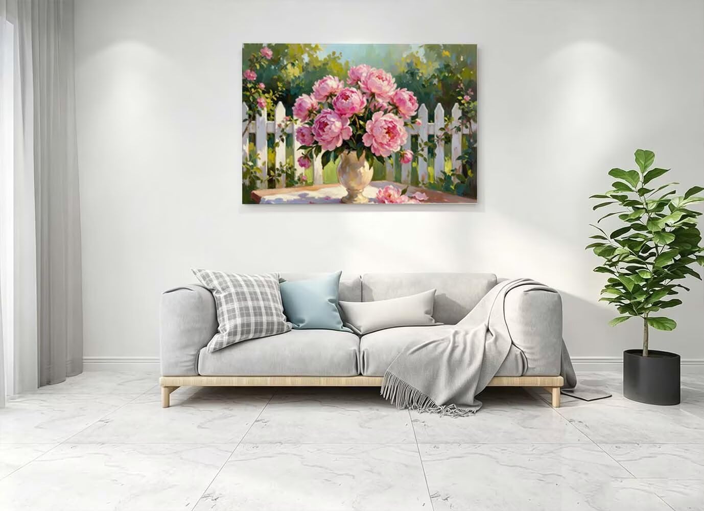 Flower zestaw 2 sztuk 5D Diamond Painting dla dorosłych, 95 x 70 cm, L-1880