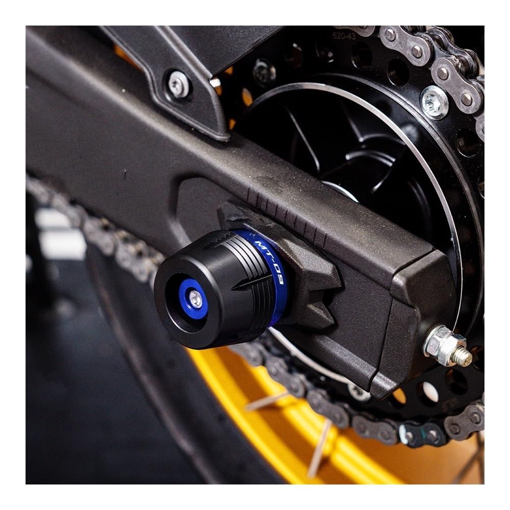 Bloc décoratif Chocs Moto pour MT07 MT09 MT03 MT 07 09 03 2014-2024 2025 Accessoires De Moto Curseur De Collision AV&Ant Arrière Roue Essieu Fourche Protecteur