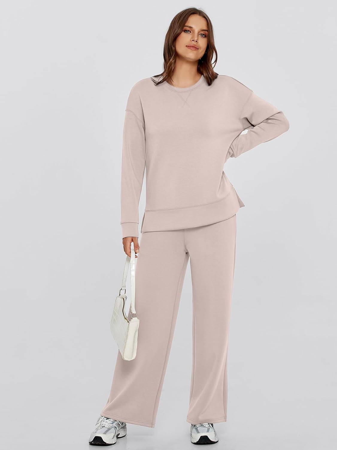 Glamaker Womens 2 Piece Lounge Set Long Sleeve Pullover Tops Long Pants Casual Sweatsuits Tracksuit Sets with Pockets - Image 5