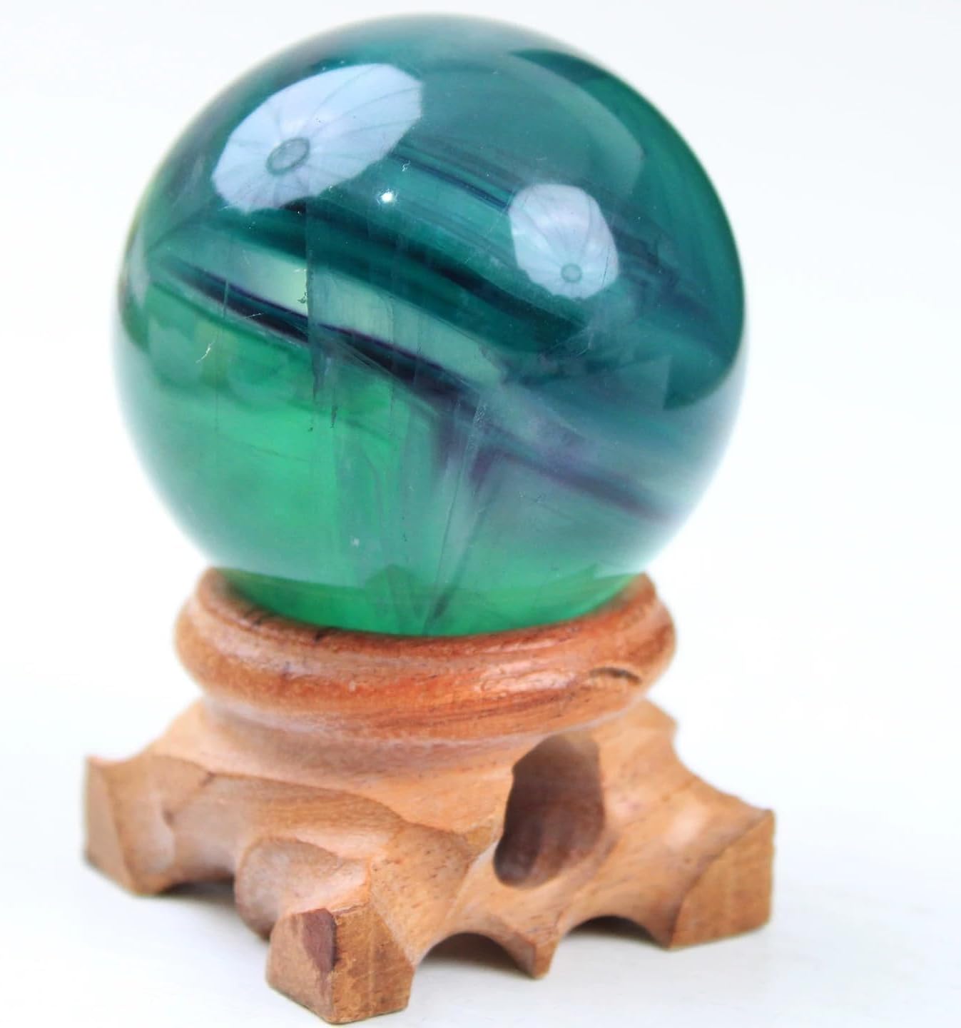 Smoky Quartz Crystal Sphere - Polished Stone Ball Decor & Scrying Orb for Meditation & Feng Shui Home Decor, Protection and Energy Cleansing (60-70mm)