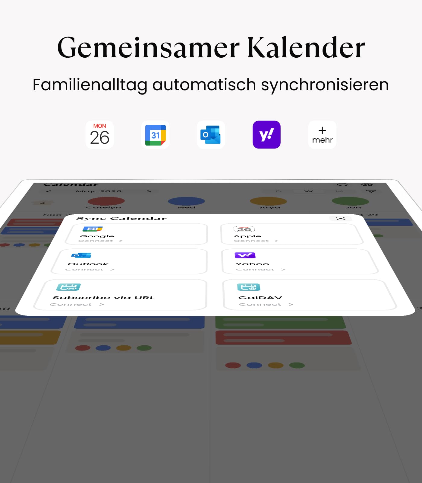 Cozyla Calendar Plus Go: 32" Mobiler Digitaler Kalender mit Akku & Rollen | Google Play Store, Anpassbares Dashboard, Sprachassistent, Echtzeit Kalender-Sync, Aufgaben & Belohnungen, Essensplanung