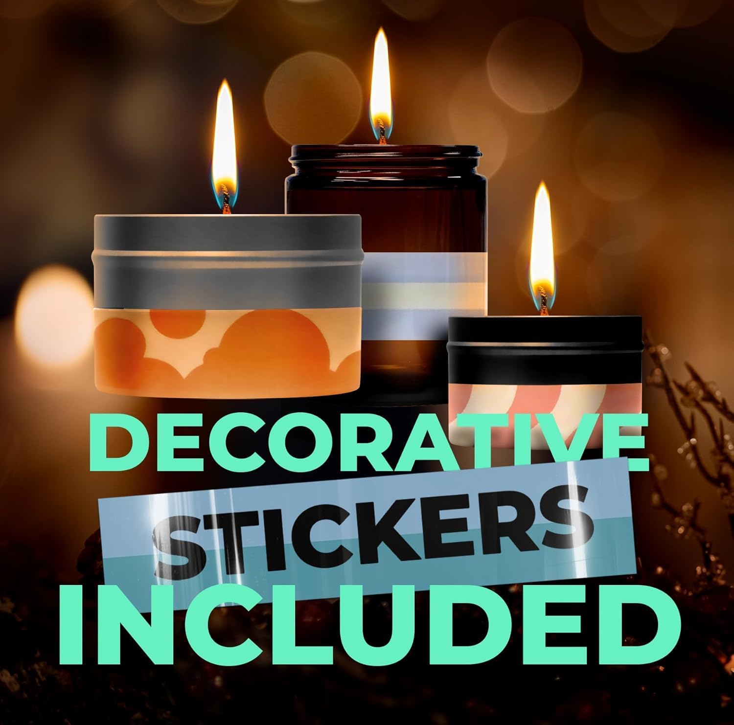 VViViD Candle Creator Candle Making Kit, Full DIY Starter Set, Wax, Jars, Tins, Dyes and More