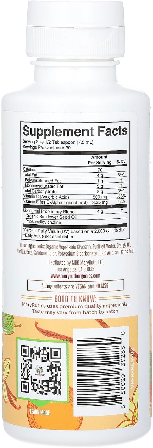 Mary Ruth's Megadose Liposomal Vitamin C, 7.6 FZ