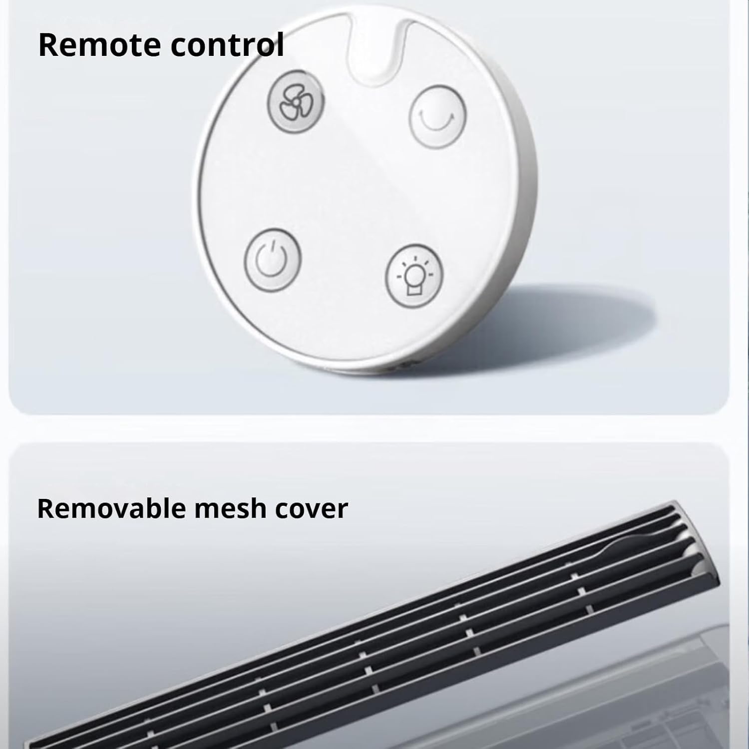 Aire Acondicionado Portátil De Pared, Equipo Inalámbrico Sin Taladrar Con Fácil Montaje, Mini Climatizador De Pared Para Cocina, Habitación, Oficina Y Estancias Reducidas，Gris