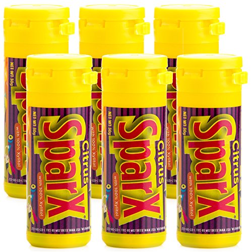 Xlear SparX Sugar-Free Xylitol Hard Candy - On The Go Oral Care for Dry Mouth, Increase Saliva Production, Non-GMO, Gluten-Free - Citrus 1.06 Ounce (Pack of 6)
