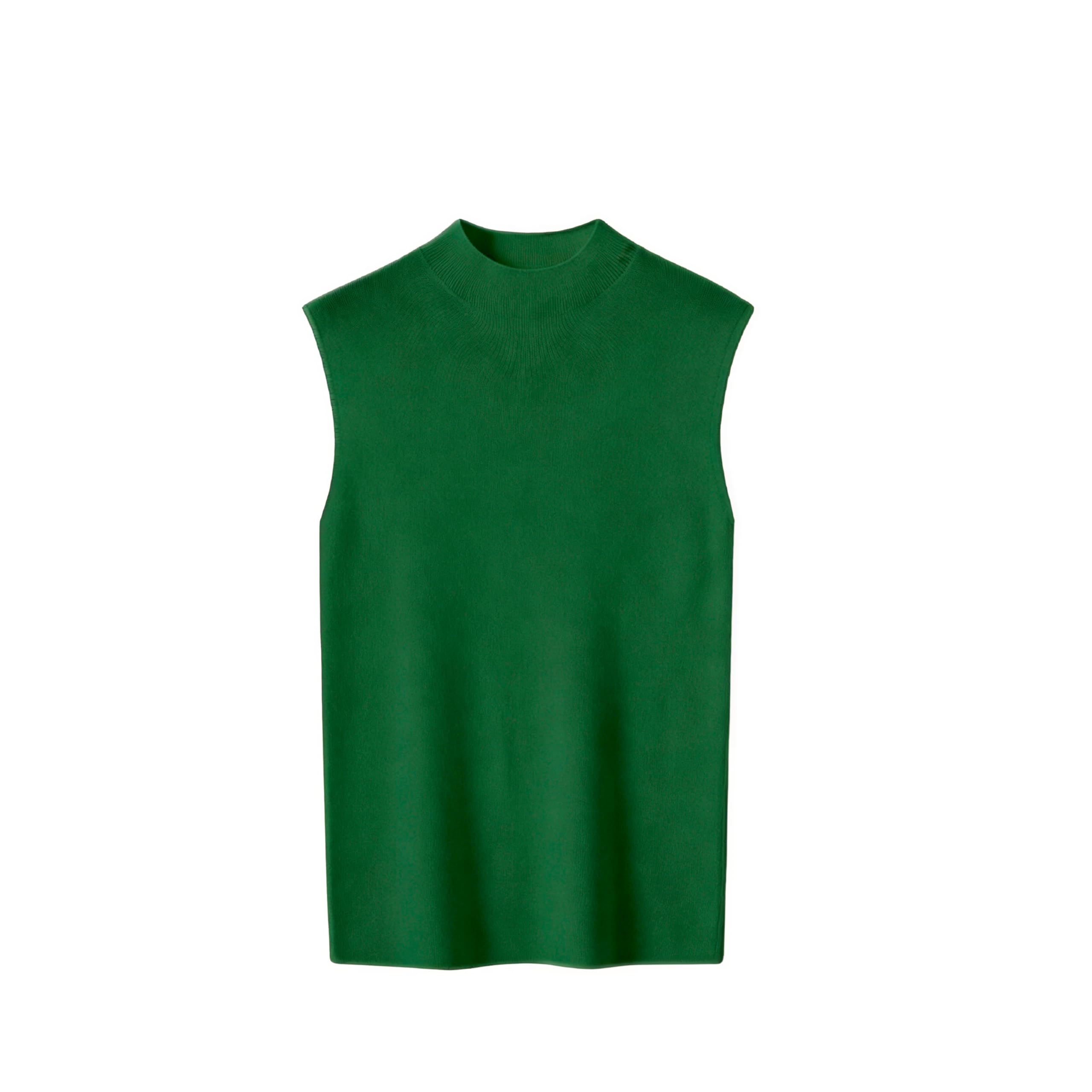 Canotta Senza Cuciture in Lana Merino 100% per Donna